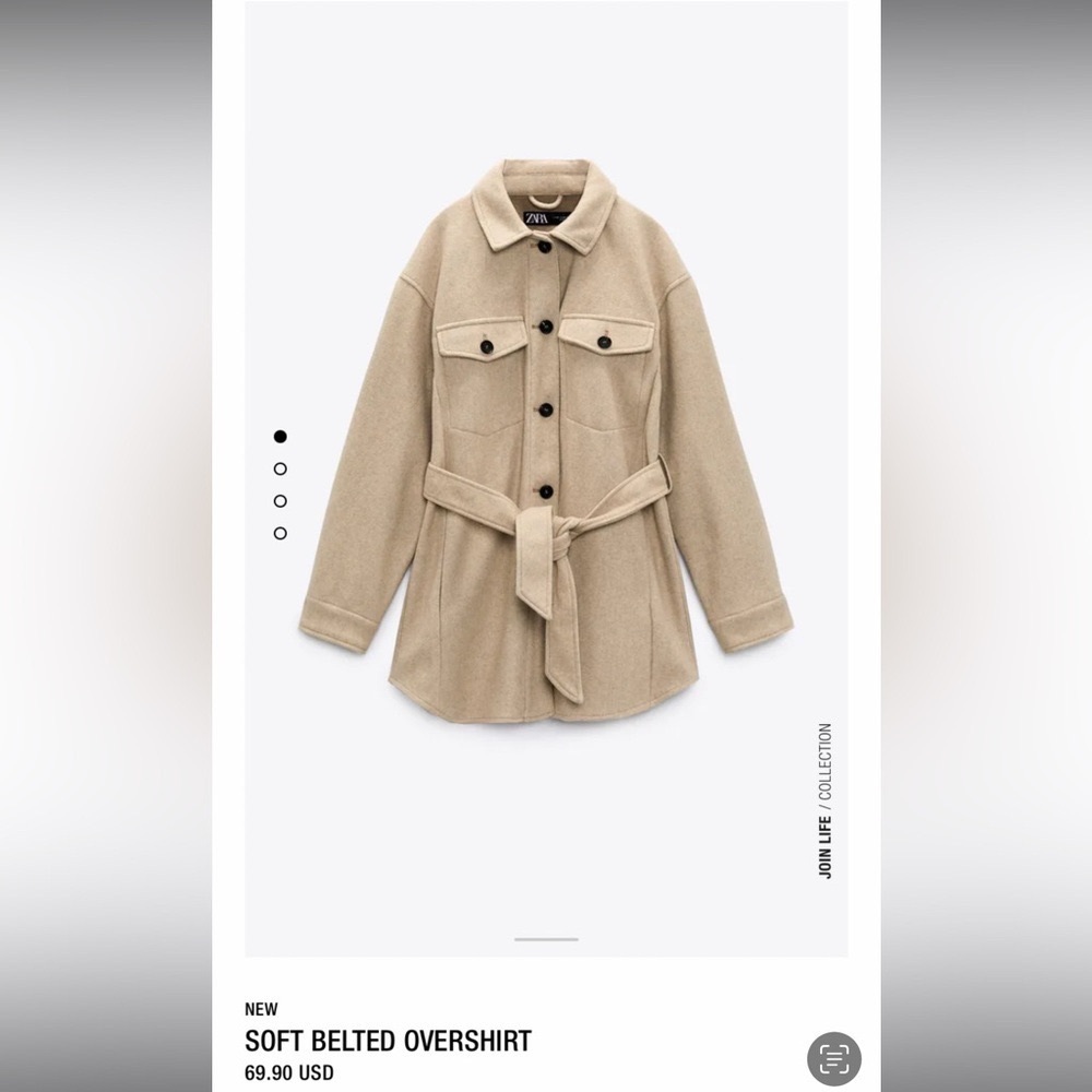 Zara Soft Belted Overshirt